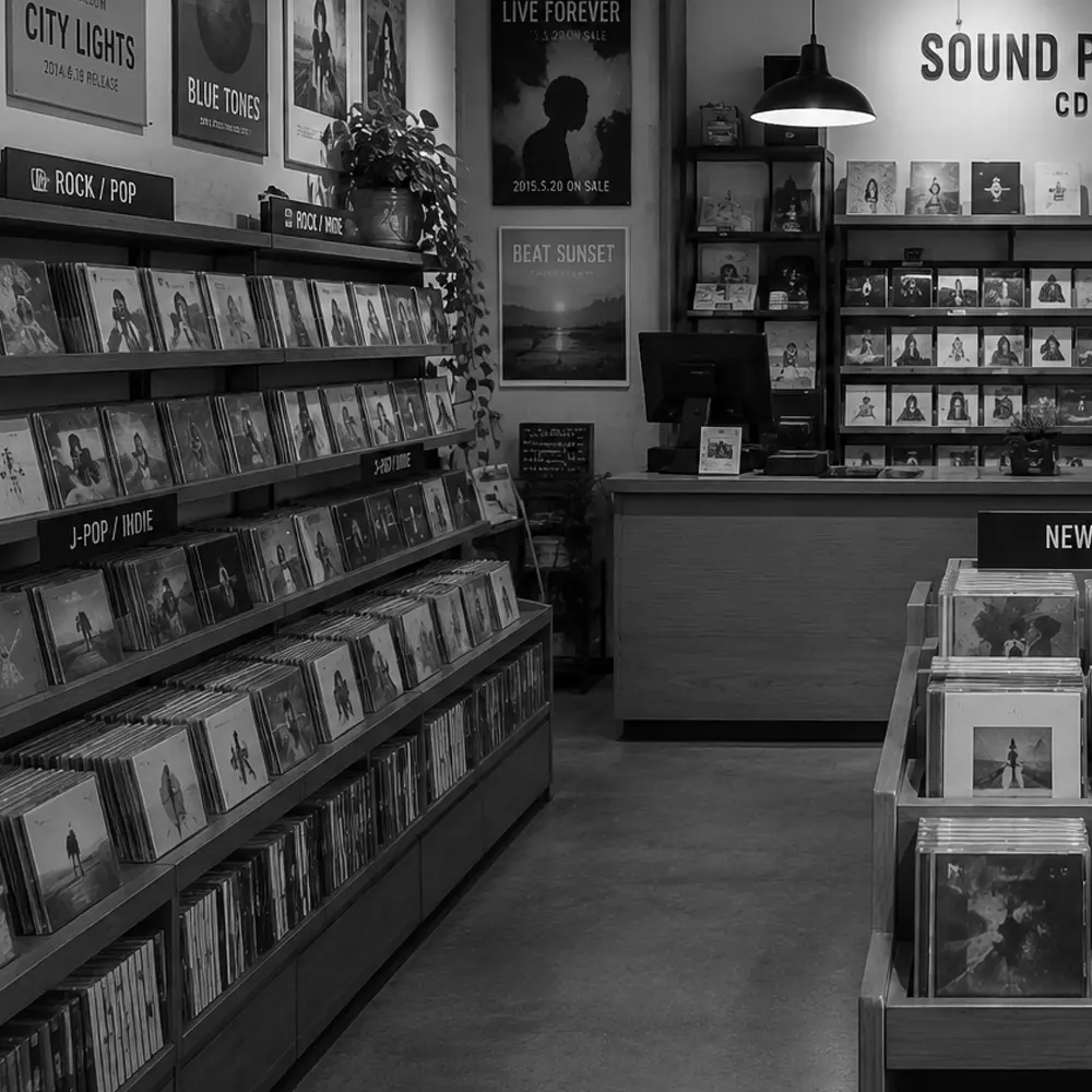 CDショップの写真